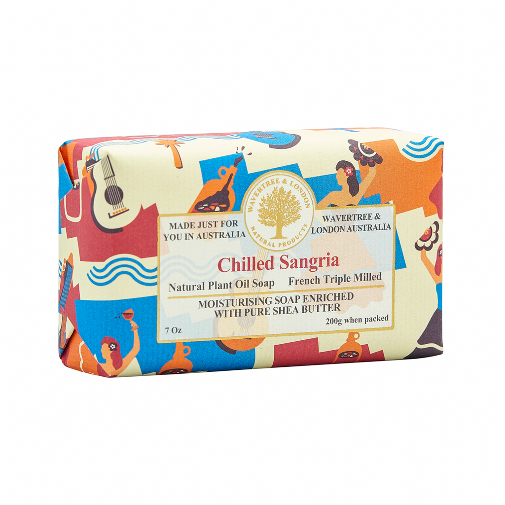 Wavertree & London Soap Bar 200 g / 7 oz - Chilled Sangria - 9347774001064