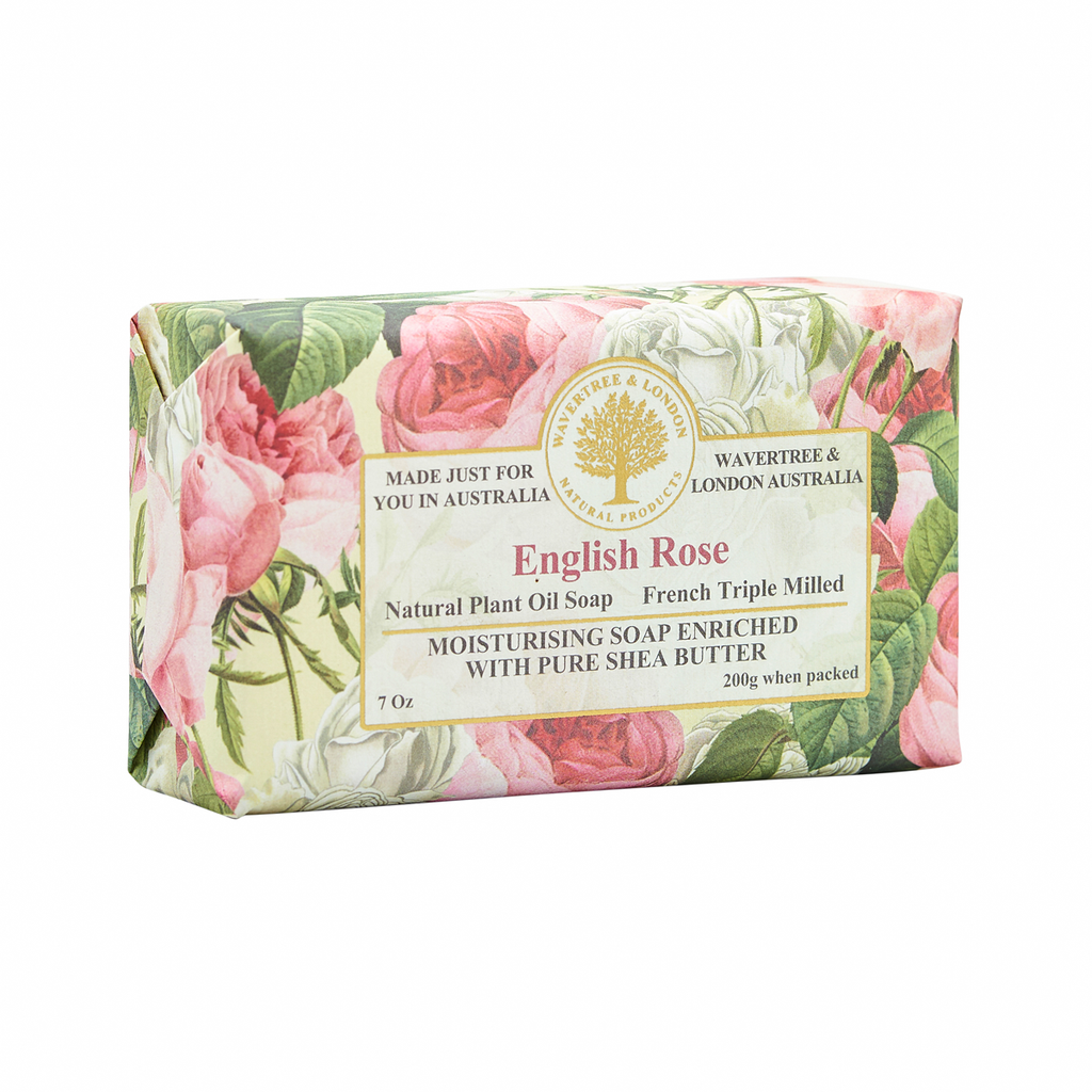 Wavertree & London Soap Bar 200 g / 7 oz - English Rose - 9347774000128