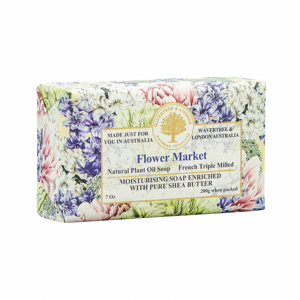 Wavertree & London Soap Bar 200 g / 7 oz - Flower Market - 9347774000869