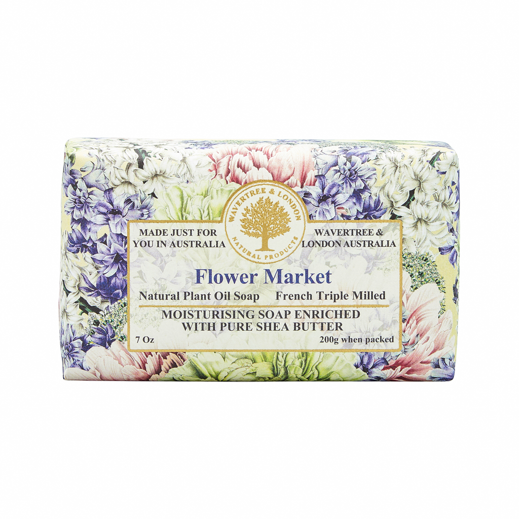 Wavertree & London Soap Bar 200 g / 7 oz - Flower Market - 9347774000869