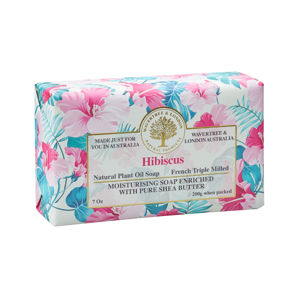 Wavertree & London Soap Bar 200 g / 7 oz - Hibiscus - 9347774002283