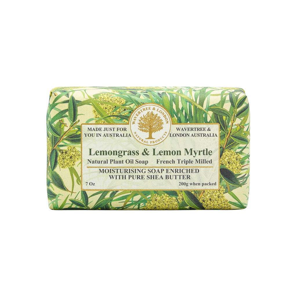 Wavertree & London Soap Bar 200 g / 7 oz - Lemongrass & Lemon Myrtle - 9347774000067