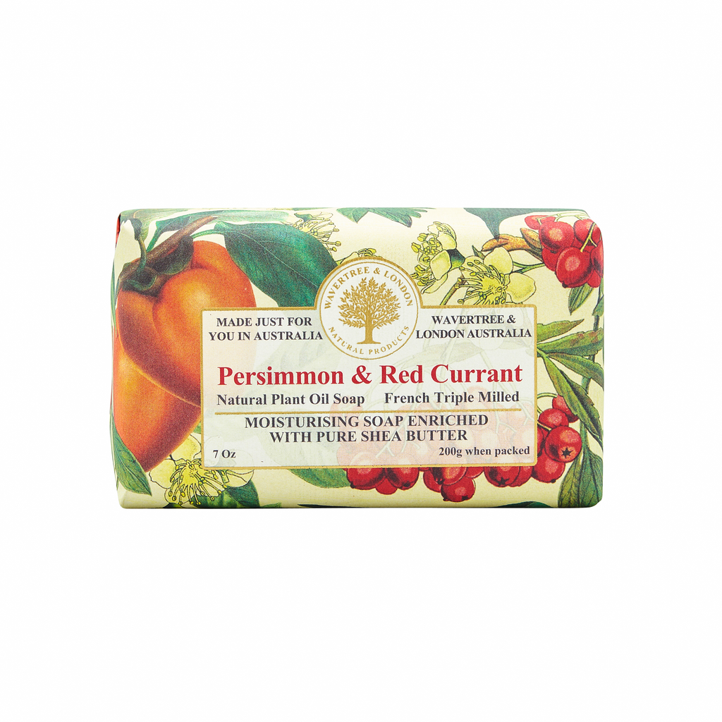 Wavertree & London Soap Bar 200 g / 7 oz - Persimmon & Red Currant - 9347774000005