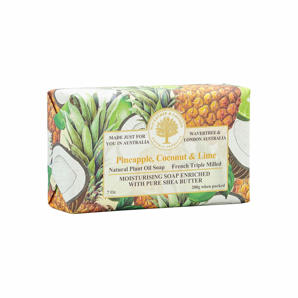 Wavertree & London Soap Bar 200 g / 7 oz - Pineapple, Coconut & Lime - 9347774000166