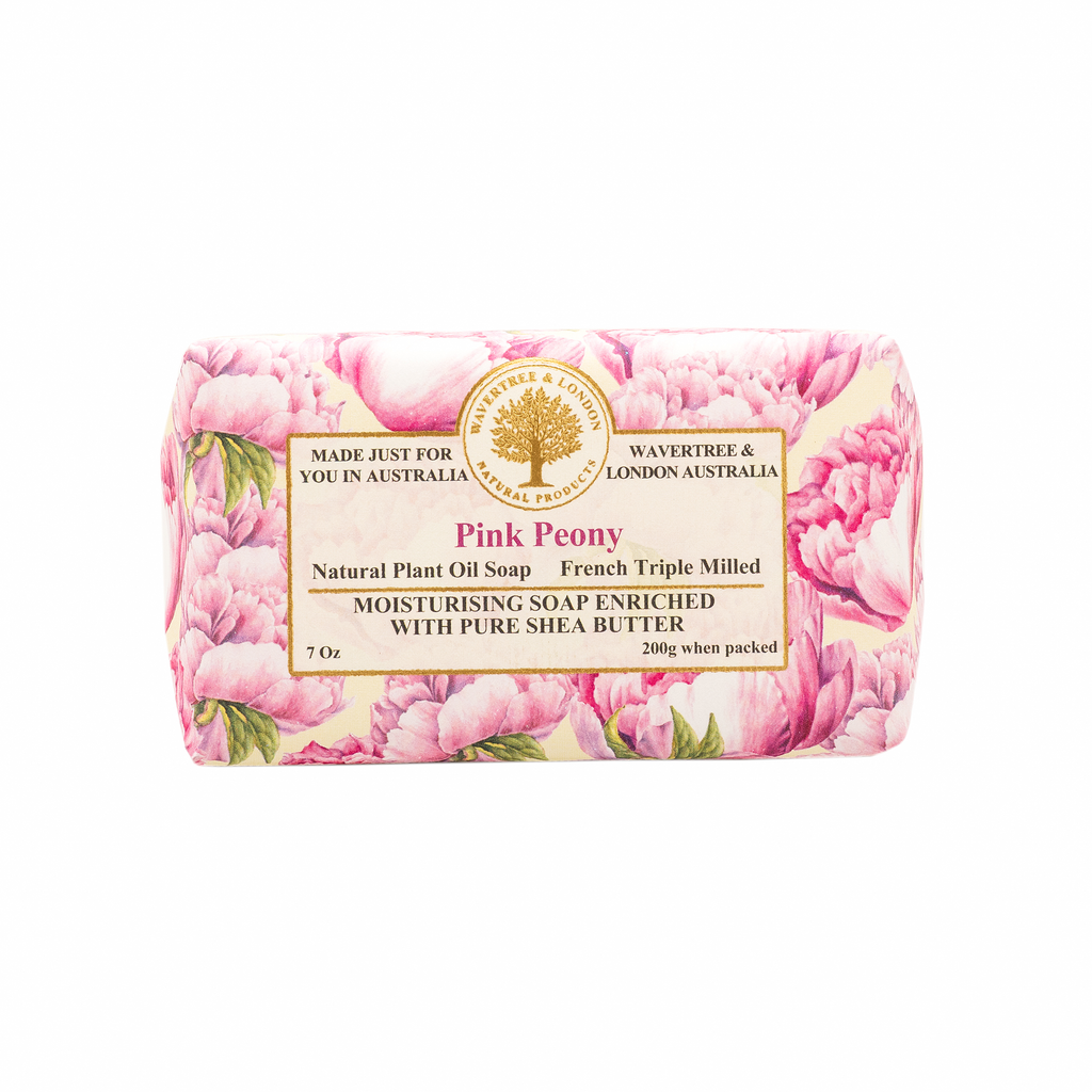 Wavertree & London Soap Bar 200 g / 7 oz - Pink Peony - 9347774001255