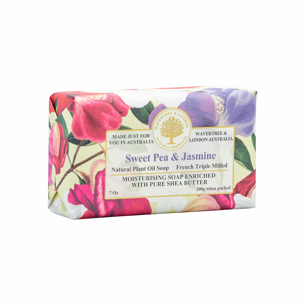 Wavertree & London Soap Bar 200 g / 7 oz - Sweet Pea & Jasmine - 9347774000777