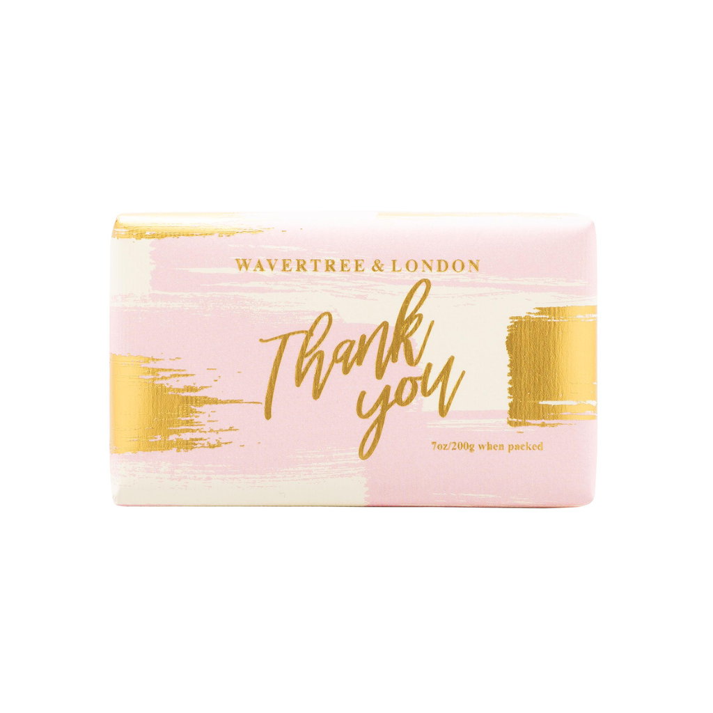 Wavertree & London Soap Bar 200 g / 7 oz - Thank You Pink (Beach Fragrance) - 9347774001415