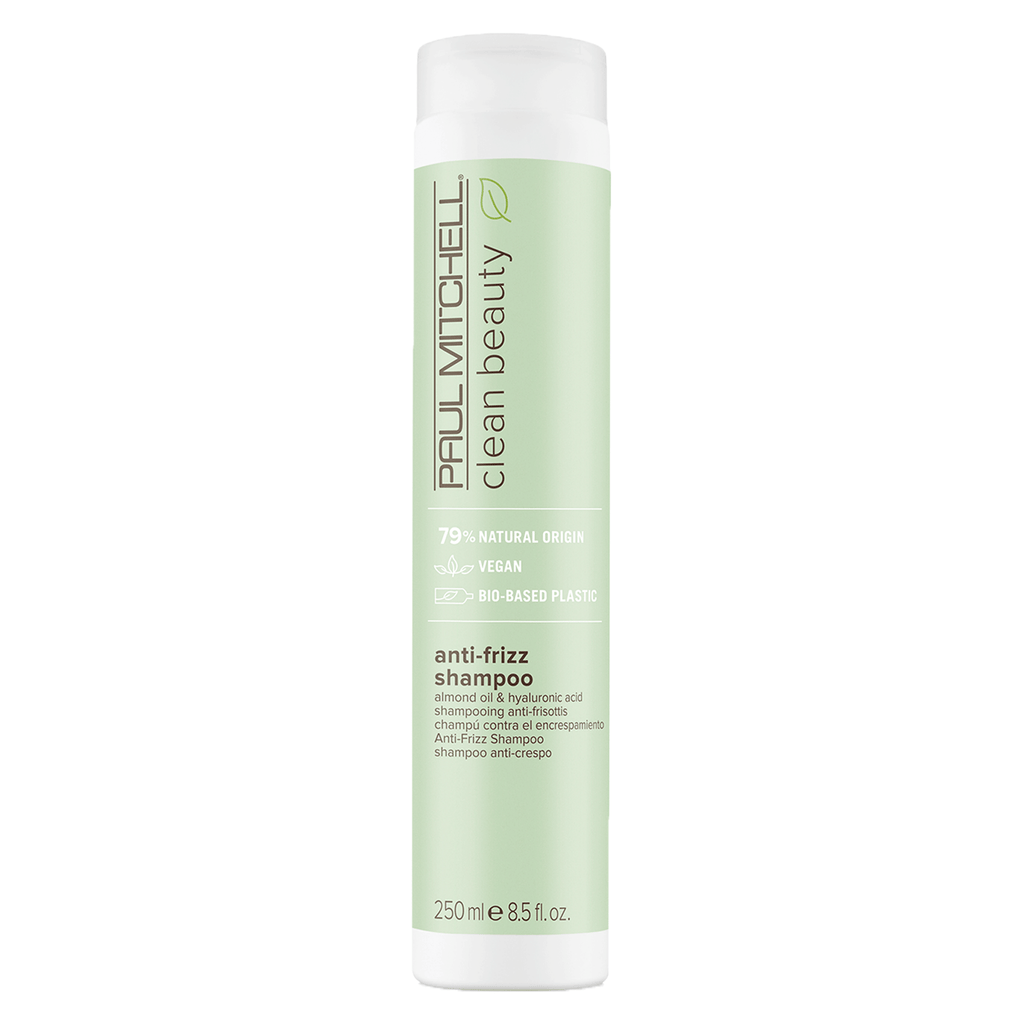 Paul Mitchell Clean Beauty Anti-Frizz Shampoo 8.5 oz | Almond & Hyaluronic Acid | Natural Origin | Vegan | Bio-Based Plastic - 9531131986