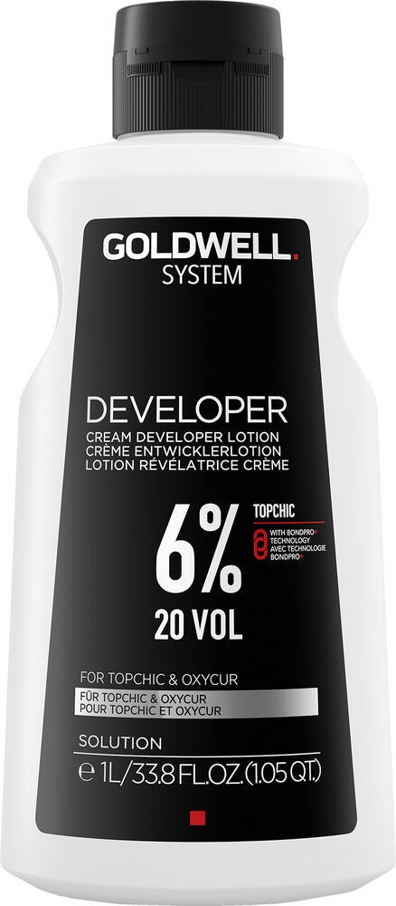 Goldwell System Cream Developer Lotion 6% 20 Volume 33.8 oz - 4021609661627