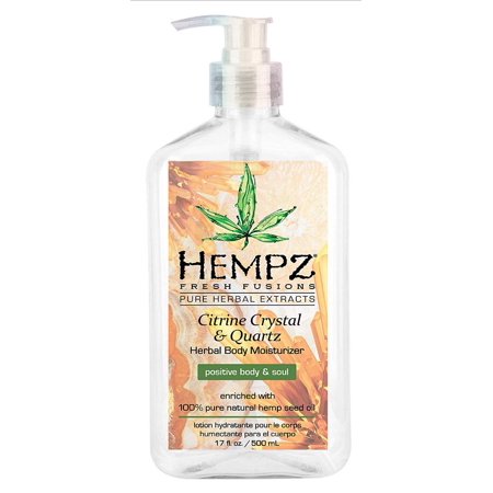 Hempz Citrine Crystal & Quartz Herbal Body Moisturizer 17 Oz - 676280038127