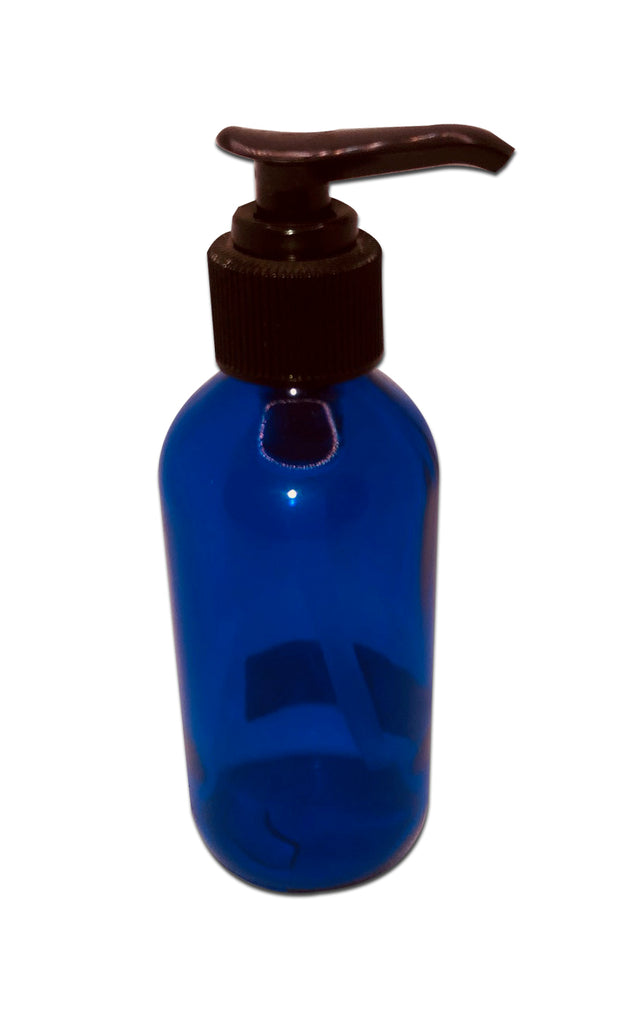 Cobalt Bottle W/Pump 4 Oz - cobalt-bottle-w/pump-4-oz