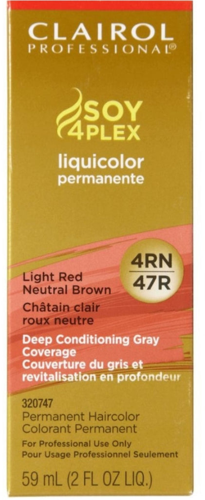 47R Red Ginger - Clairol Soy 4Plex Liquicolor Permanente 2 Oz - 381519048968