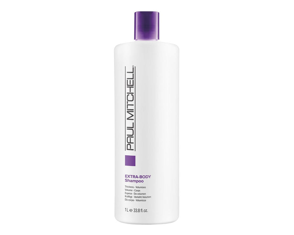 Paul Mitchell Extra-Body Shampoo 33.8 oz | Lightweight Rinse | Detangles | For Fine Hair - 9531112176