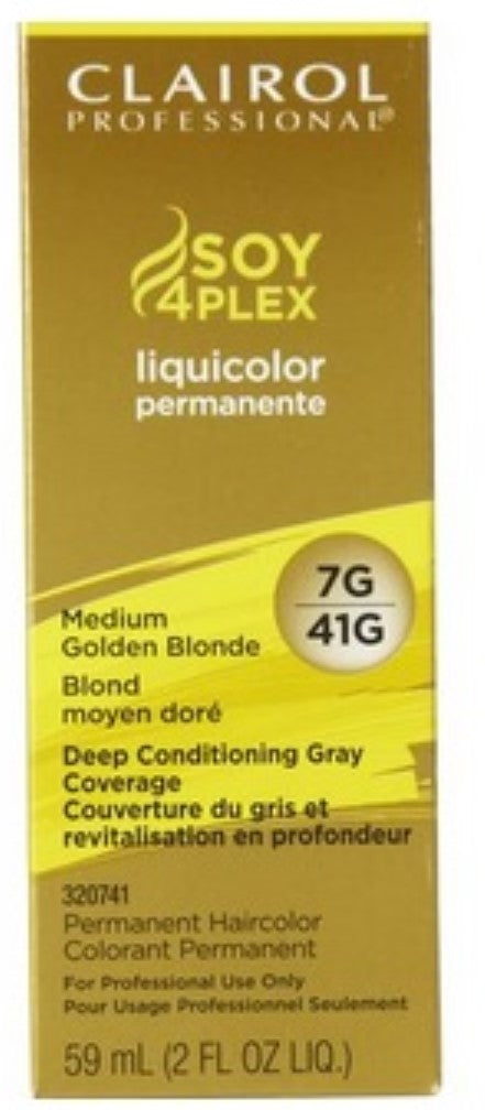 41G Golden Apricot - Clairol Soy 4Plex Liquicolor Permanente 2 Oz - 381519048555