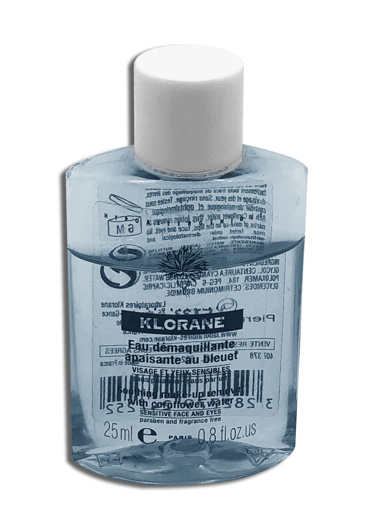 Klorane Soothing Make-Up Remover with Cornflower Water 0.8 Oz - 3282779414104