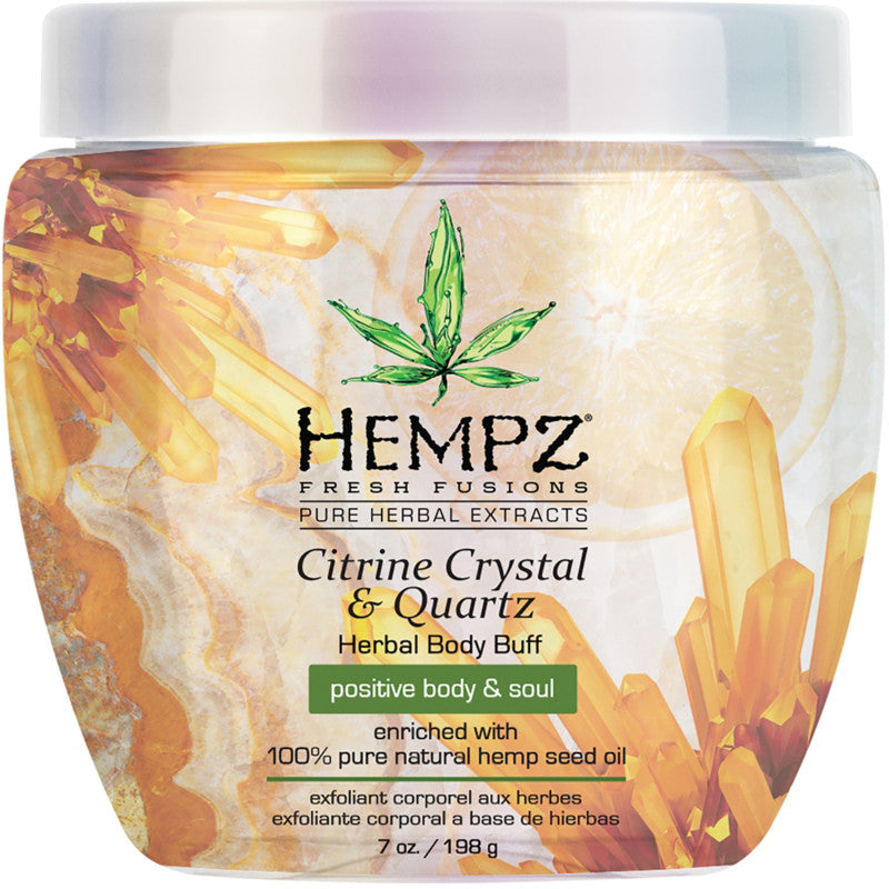 Hempz Citrine Crystal & Quartz Herbal Body Buff 7 Oz - 676280038134