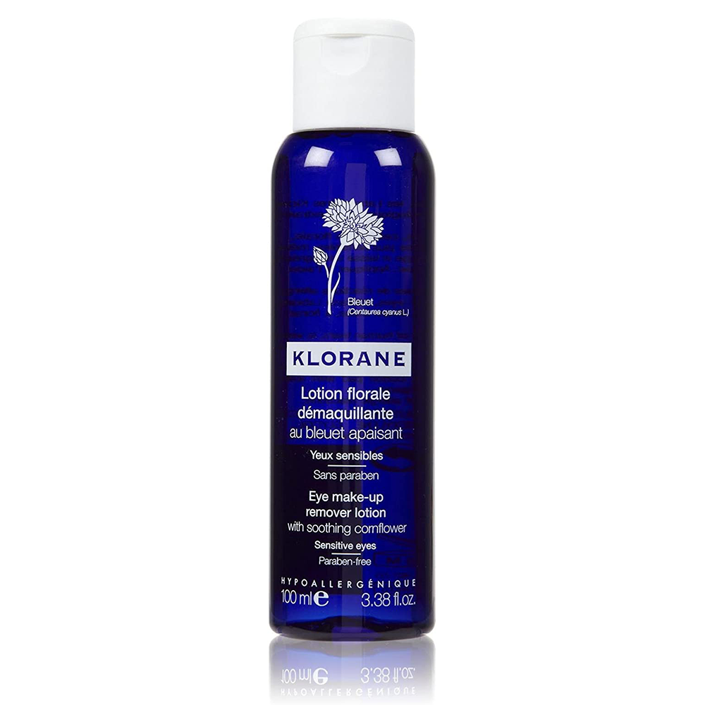Klorane Eye Make-up Remover Lotion with Smoothing Cornflower 3.38 Oz - 3282779420723