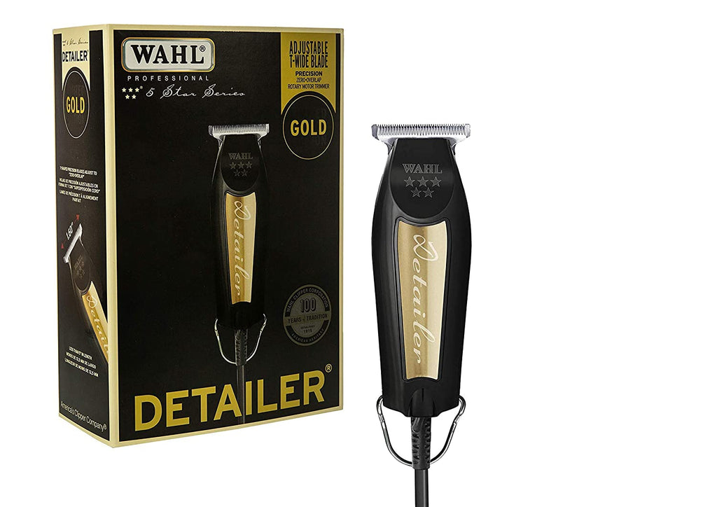 Wahl Professional 5-Star Series Limited Edition Black & Gold Corded Detailer for Stylists and Barbers - 43917108612
