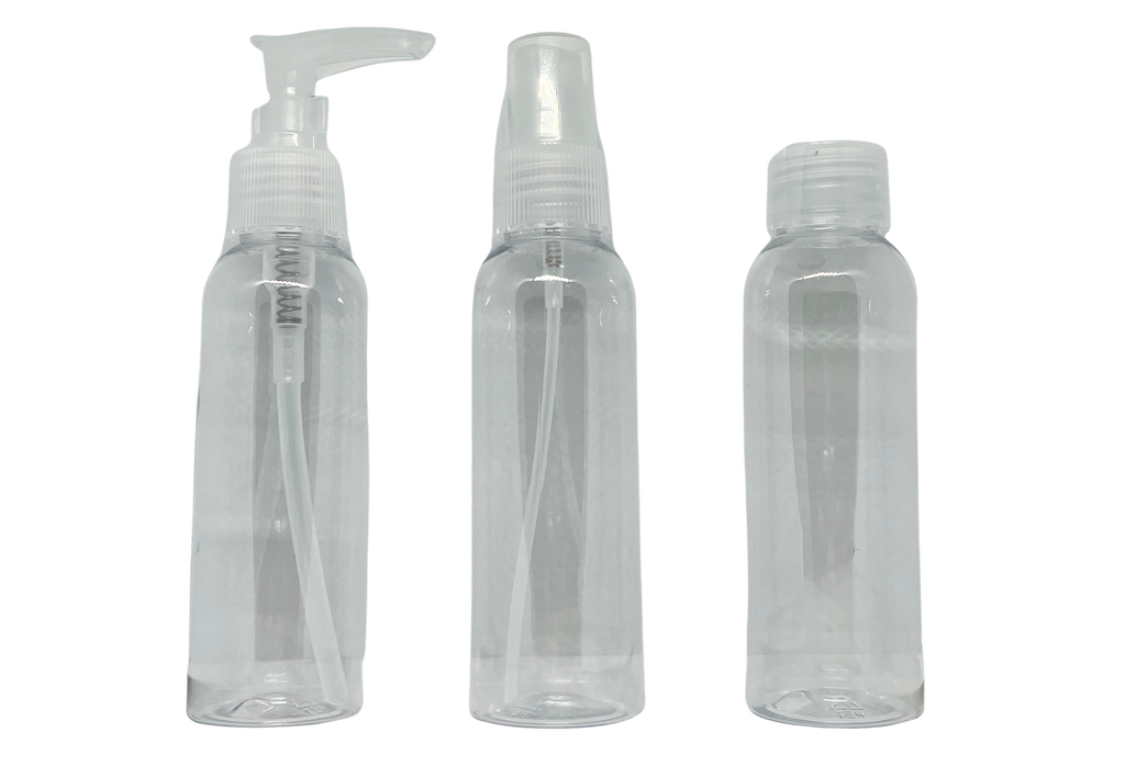 Kingsley Bottle Pump, Spray, Lotion Bottle W/ Travel Cosmetic Bag 100ml - 024932501527