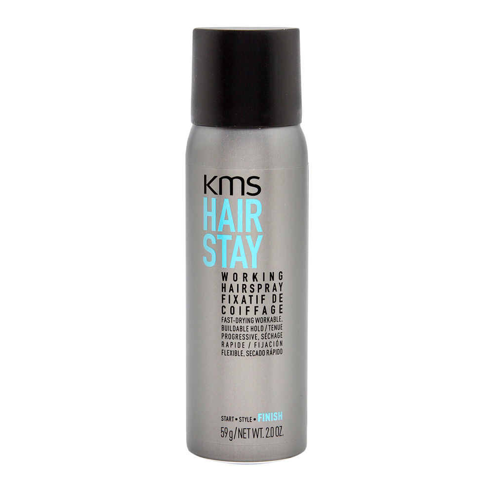 KMS Hair Stay Working Spray 2 oz | Fast Drying Workable & Buildable Hold - 4044897420615