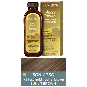 35G Sunlit Brown - Clairol Soy 4Plex Liquicolor Permanente 2 Oz - 70018109736