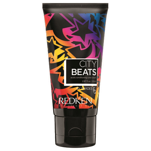 Redken City Beats Jet Black 2.87 Oz | Hair Color | Acidic Conditioning Color Cream - 884486394750