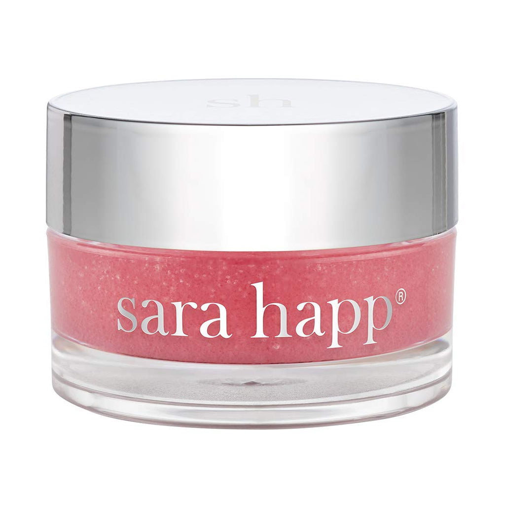 Pink Grapefruit - Sara Happ Lip Scrub 0.5 oz |  Sugar Scrub | Exfoliating Lip Treatment | Moisturizer for Dry and Flaky Lips | Vegan - 891913001525
