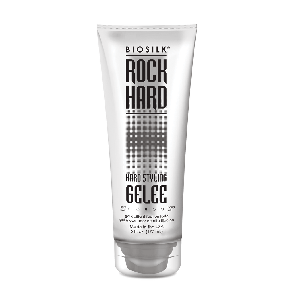 BioSilk Rock Hard Hair Styling Gelee 6 oz / 177 ml | Medium Hold - 633911767450