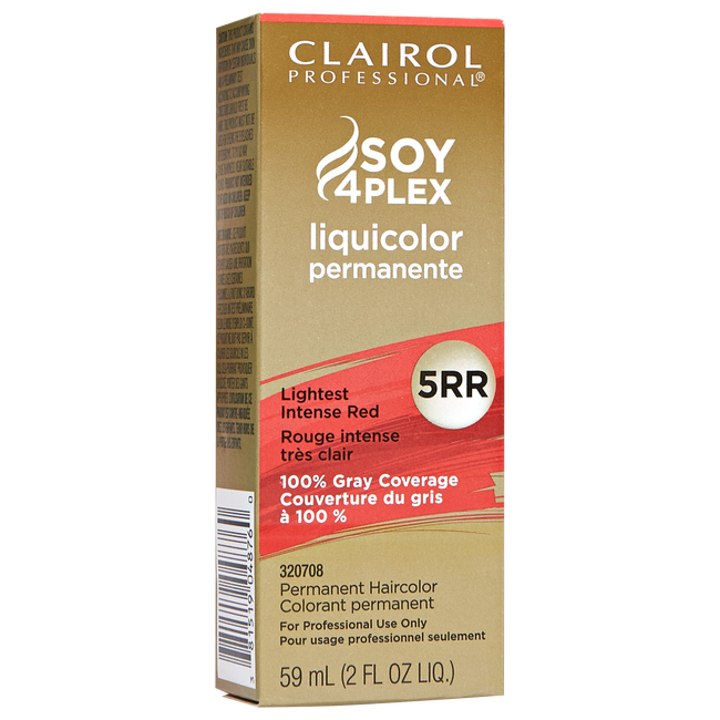5RR Lightest Intense Red - Clairol Soy 4Plex Liquicolor Permanente 2 Oz - 381519048760