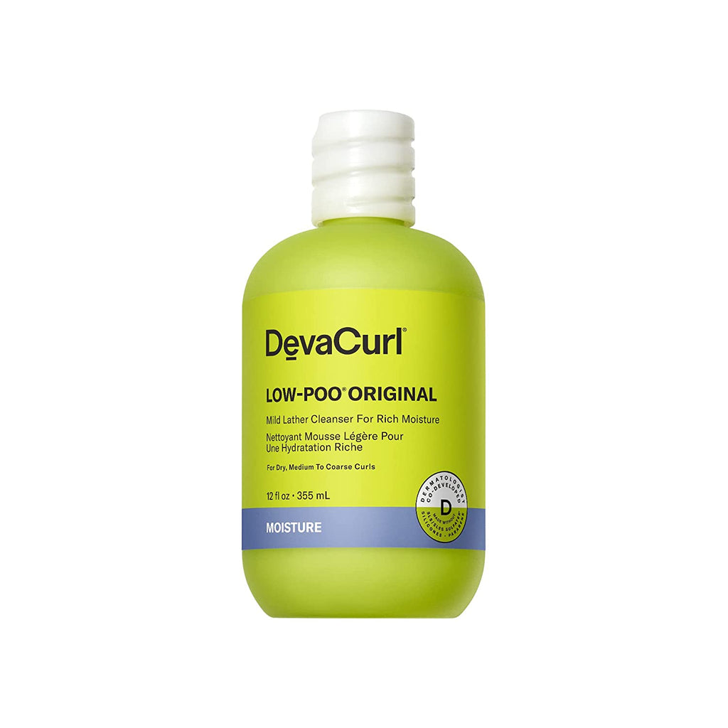 Devacurl Low-Poo Original Mild Lather Shampoo, 12 Oz - 815934026398