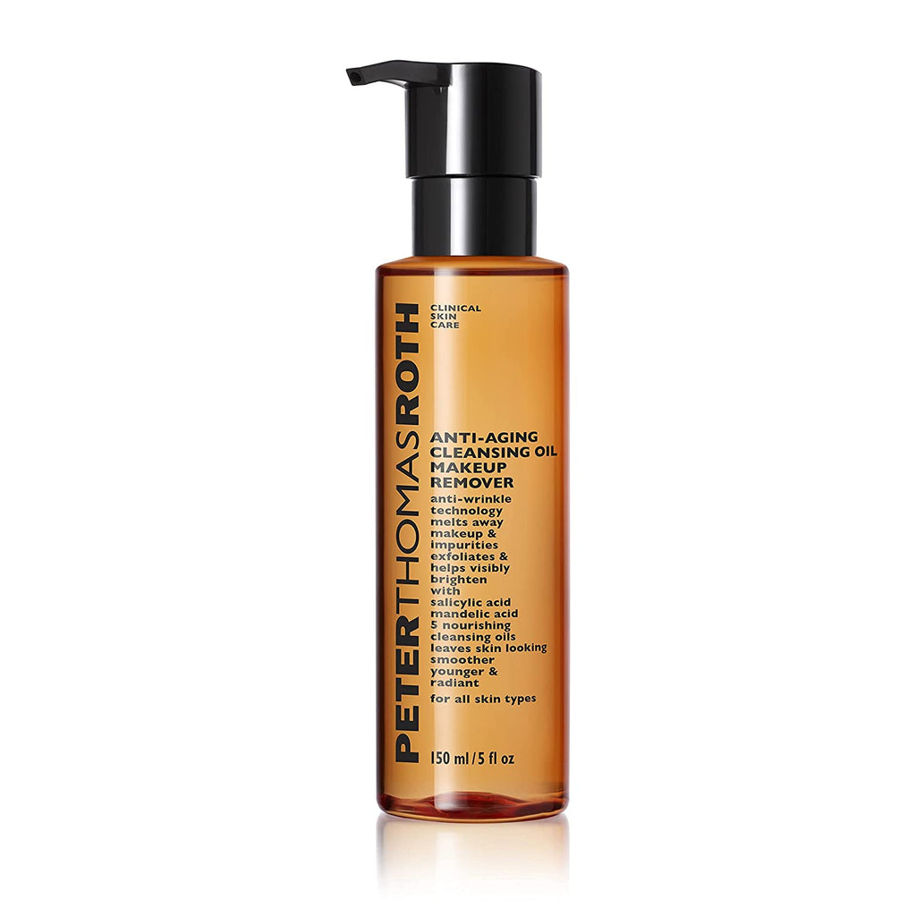 Peter Thomas Roth Anti Aging Cleansing Oil Makeup Remover 5 oz | Anti-Wrinkle Technology | Nourishing Cleansing Oil | For All Skin Types - 670367935507