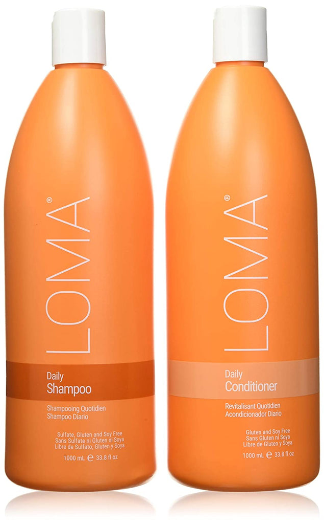 876794000010 - 876794018039 - 876794018244 - LOMA Daily Shampoo & Conditioner Liter Duo 1000 ml / 33.8 oz
