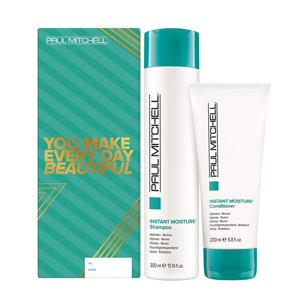 Paul Mitchell Instant Moisture Shampoo &  Conditioner Duo Set | You Make Every Day Beautiful | Instant Moisture Shampoo 10.14 oz | Instant Moisture Conditioner  6.8 oz - 9531555799