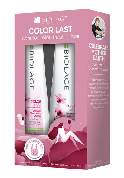 Biolage ColorLast | Shampoo and Conditioner | Shiny Body | Vibrant Color | Earth Day Gift Set | 2-pc - 884486495884