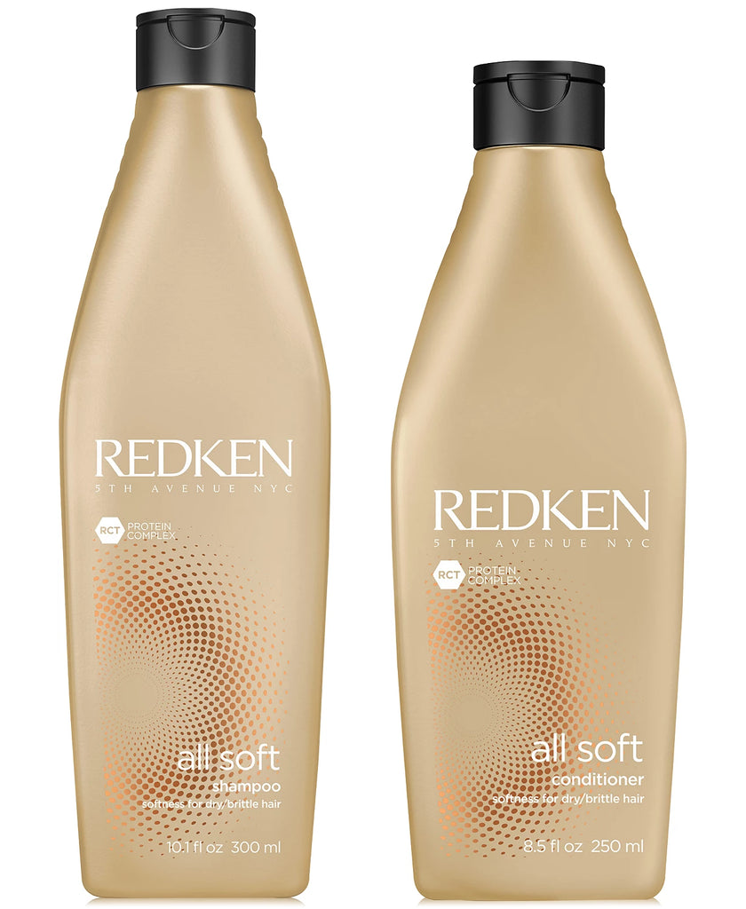 [Sample 0.7 oz] Redken All Soft Shampoo & Conditioner | Softness For Dry Brittle Hair - [sample-0.7-oz]-redken-all-soft-shampoo-&-conditioner-|-softness-for-dry-brittle-hair