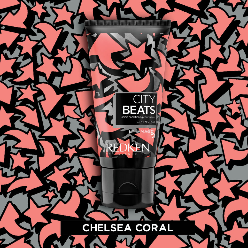 Chelsea Coral - Redken City Beats by Shades EQ 2.87 Oz | Hair Color | Acidic Conditioning Color Cream - 884486308344