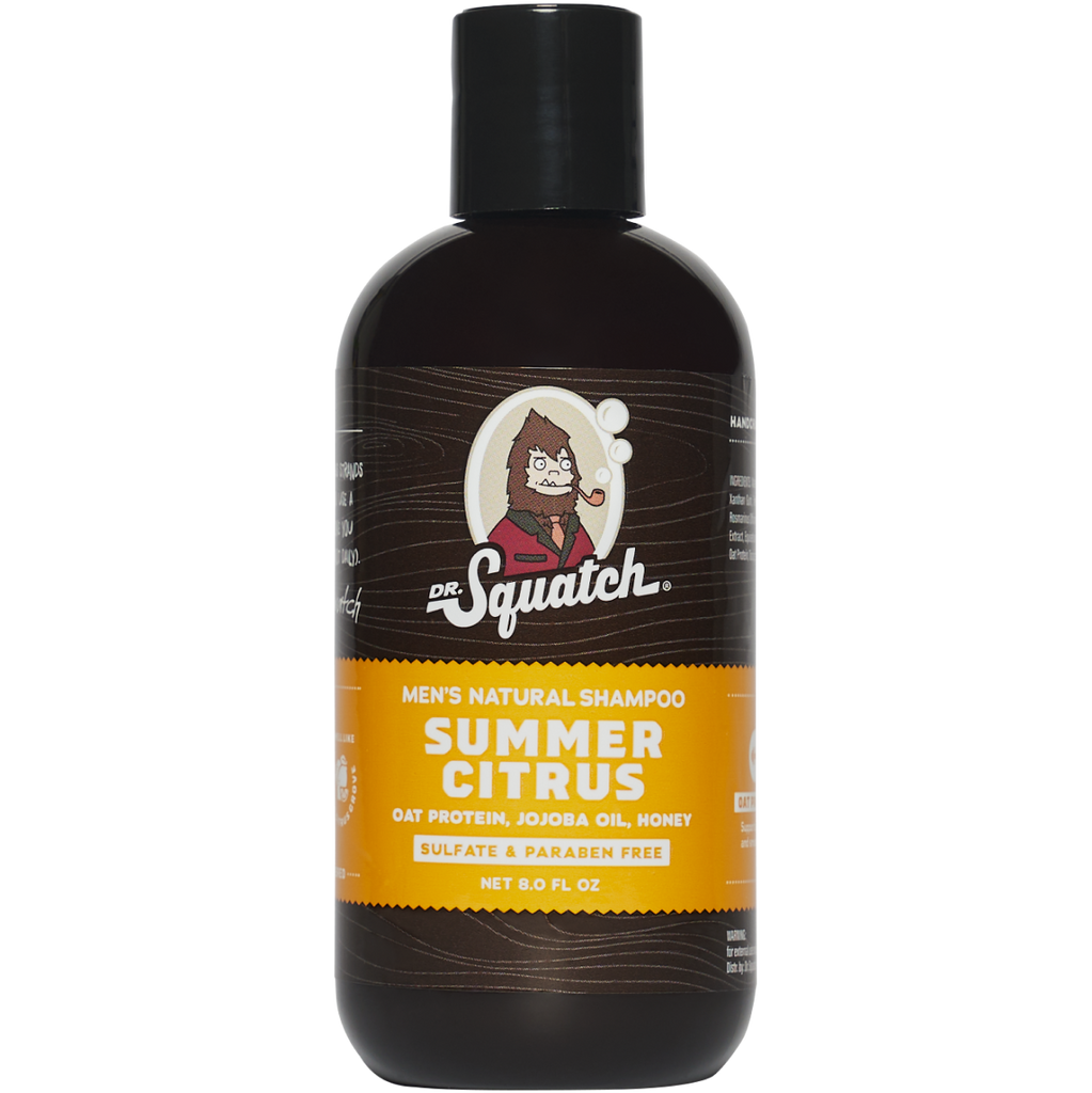 Dr. Squatch Men's Natural Shampoo Summer Citrus 8 oz - 810095591969
