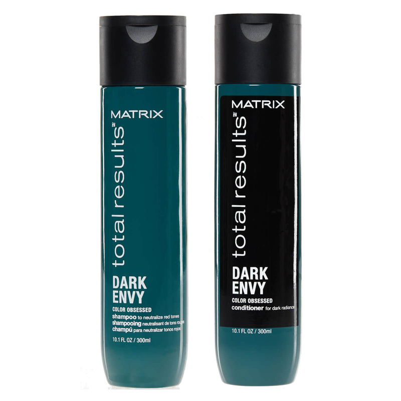 [Sample 0.68 oz] Matrix Total Results Dark Envy Color Obsessed Shampoo & Conditioner | Shampoo To Neutralize Red Tones | Conditioner For Dark Radiance - [sample-0.68-oz]-matrix-total-results-dark-envy-color-obsessed-shampoo-&-conditioner-|-shampoo-to-neutralize-red-tones-|-conditioner-for-dark-radiance