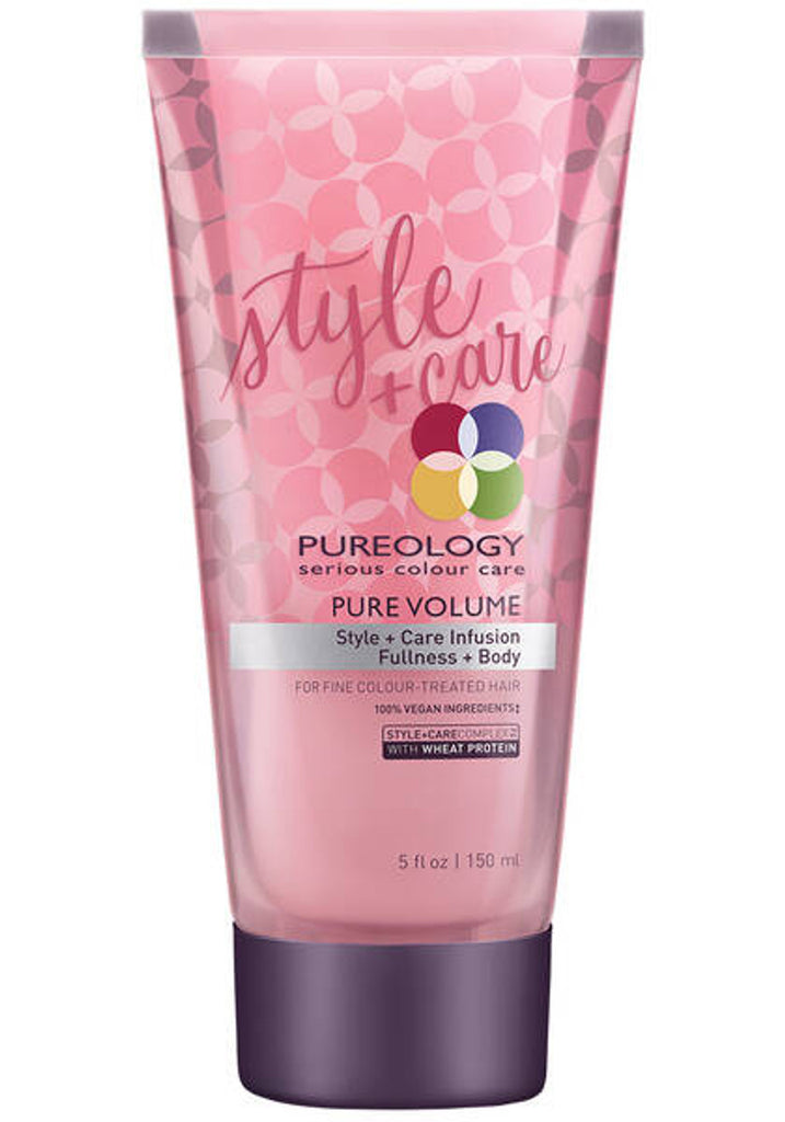 [Sample 0.07 oz] Pureology Pure Volume For Fine Color-Treated Hair | Style + Care Infusion | Fullness + Body - [sample-0.07-oz]-pureology-pure-volume-for-fine-color-treated-hair-|-style-+-care-infusion-|-fullness-+-body