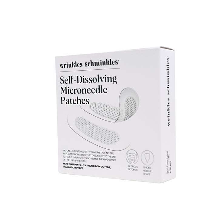 Wrinkles Schminkles Self Desolving Microneedle Patch 2.2 oz | 8 Facial Patches | Innovative | Unique Needle Shape - 9348441002223