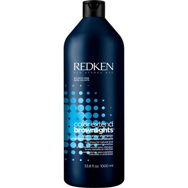 Redken Color Extend Brownlights Blue Toning Shampoo Liter - 884486431295