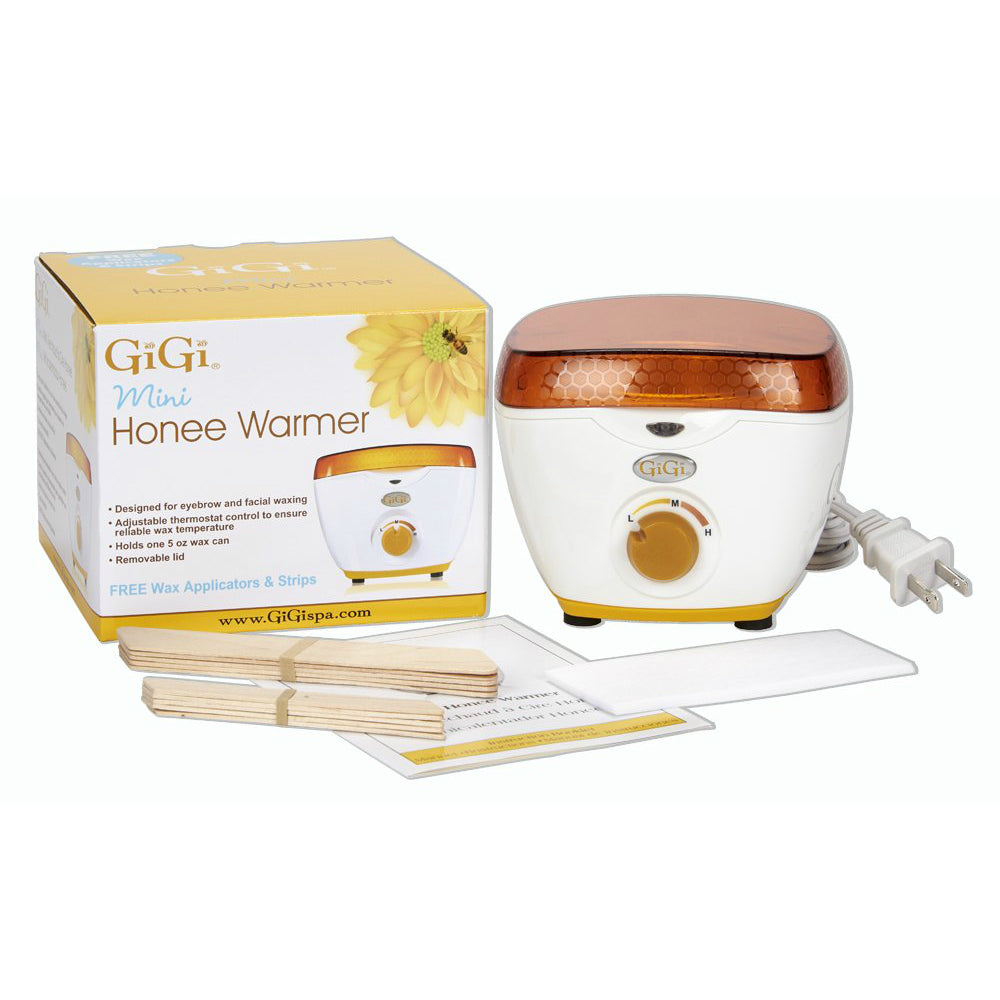 073930020103 - GiGi Mini Honee Wax Warmer | Facial Hair Removal Waxing Kit