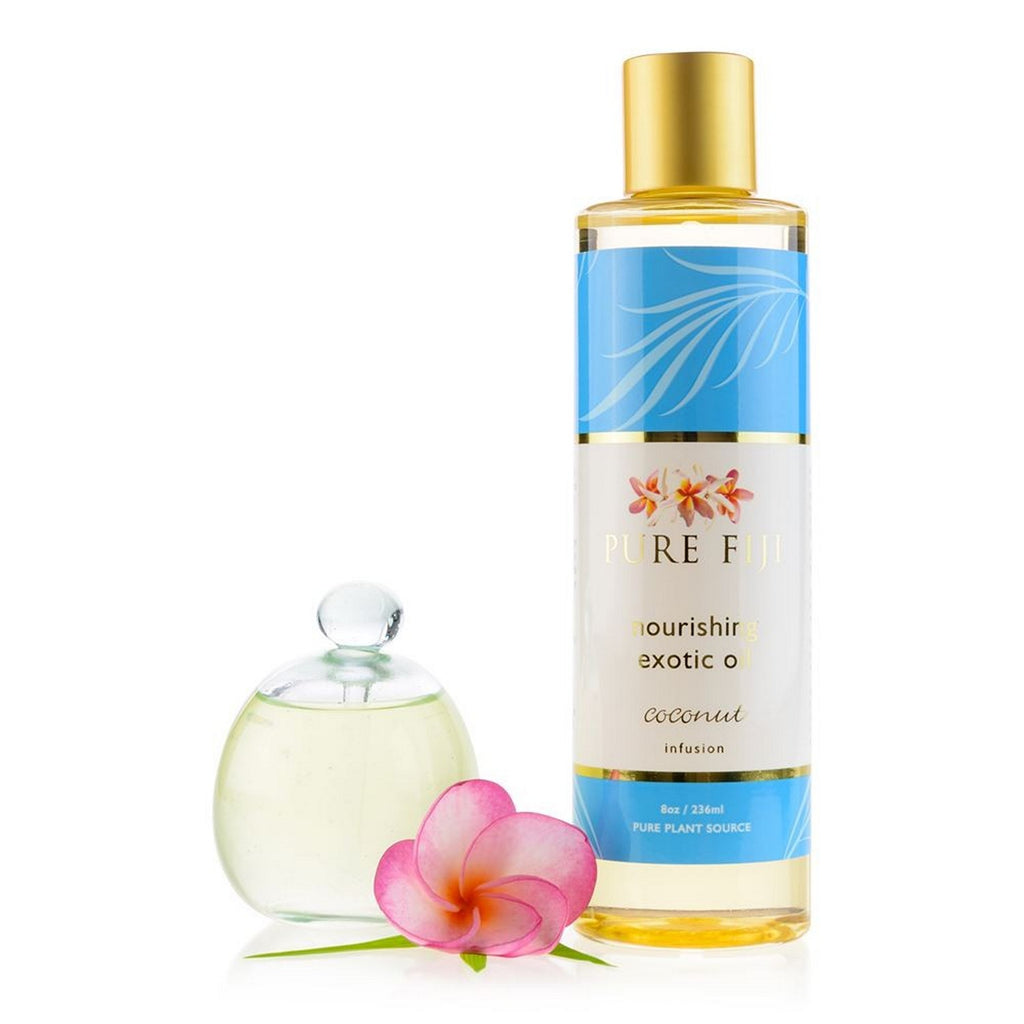 Coconut - Pure Fiji Nourishing Exotic Oil 8 oz | Massage Oil - 698876012557