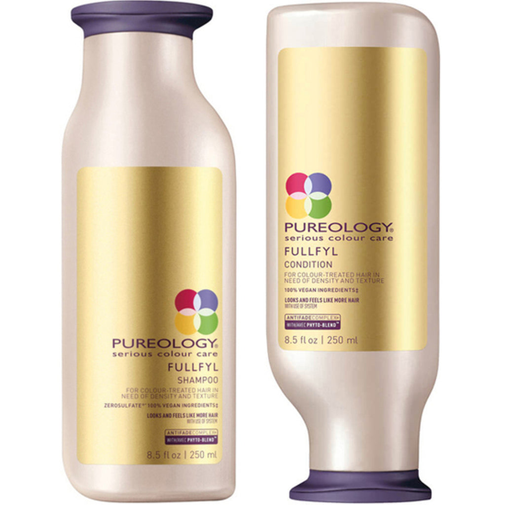 [Sample 0.7 oz] Pureology Fullfyl Shampoo & Conditioner | For Color Treated Hair In Need Of Density & Texture - [sample-0.7-oz]-pureology-fullfyl-shampoo-&-conditioner-|-for-color-treated-hair-in-need-of-density-&-texture