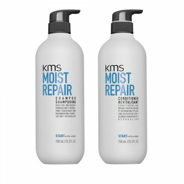 KMS Moisture Repair Shampoo & Conditioner Liter Duo - 4044897894782