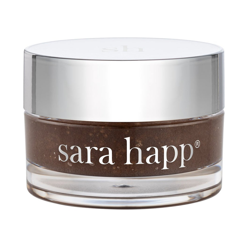 Brown Sugar - Sara Happ Lip Scrub 0.5 oz | Sugar Scrub | Exfoliating Lip Treatment | Moisturizer for Dry and Flaky Lips | Vegan - 891913001501