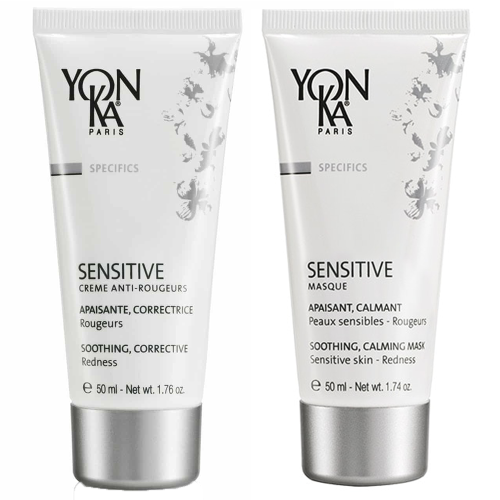 [Sample 0.06 oz] Yon-Ka Sensitive Cream + Mask Duo | Anti-Redness Program - [sample-0.06-oz]-yon-ka-sensitive-cream-+-mask-duo-|-anti-redness-program